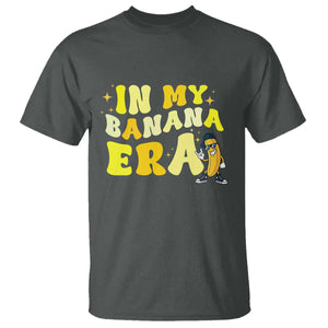 Funny In My Banana Era Graphic T Shirt Retro Fruit Lover TS12 Dark Heather Print Your Wear