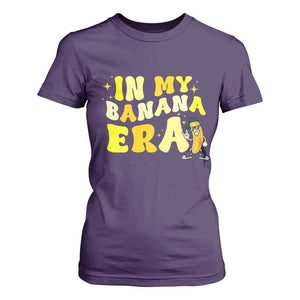 Funny In My Banana Era Graphic T Shirt For Women Retro Fruit Lover TS12 Purple Print Your Wear