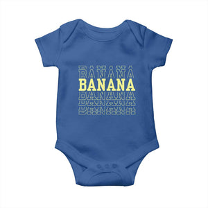 Banana Layered Text Graphic Baby Onesie Banana Lover Gift TS12 Royal Blue Print Your Wear