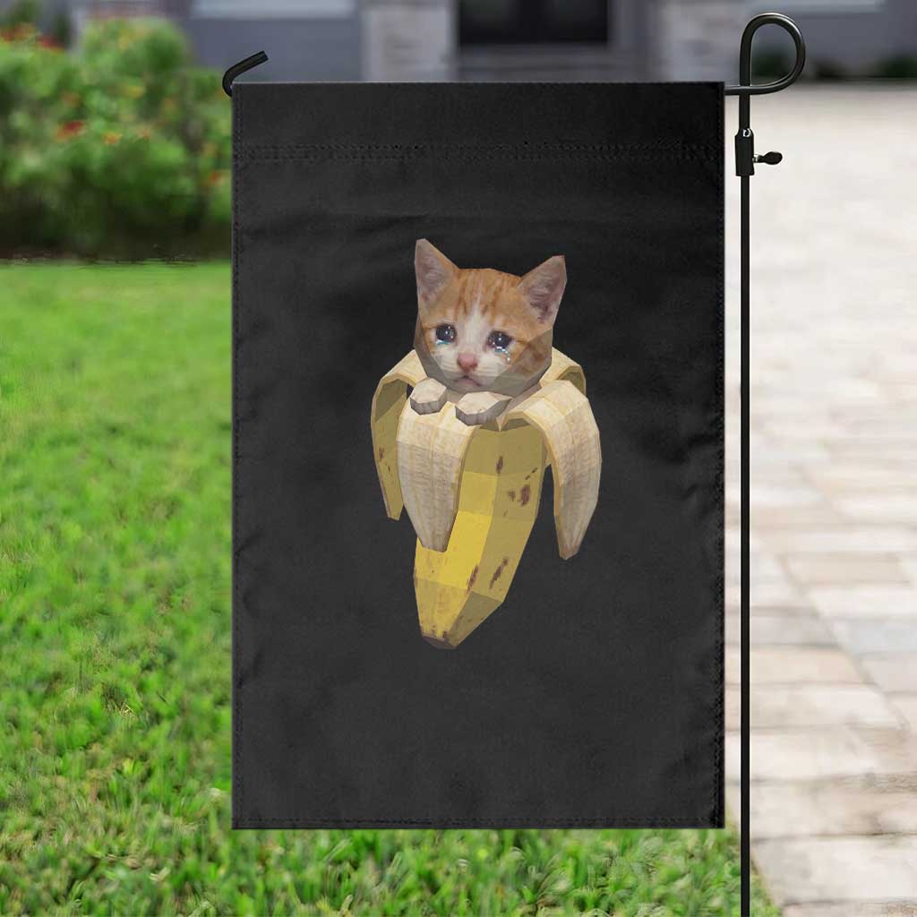 Funny Bananacat Meme Lover Garden Flag Cute Kitty Banana Costume TS12 Print Your Wear