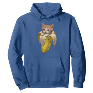 Funny Bananacat Meme Lover Hoodie Cute Kitty Banana Costume TS12 Royal Blue Print Your Wear