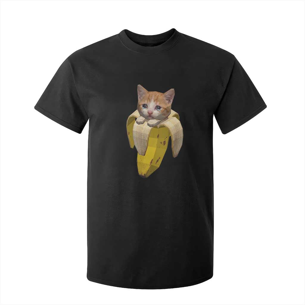 Funny Bananacat Meme Lover T Shirt For Kid Cute Kitty Banana Costume TS12 Black Print Your Wear