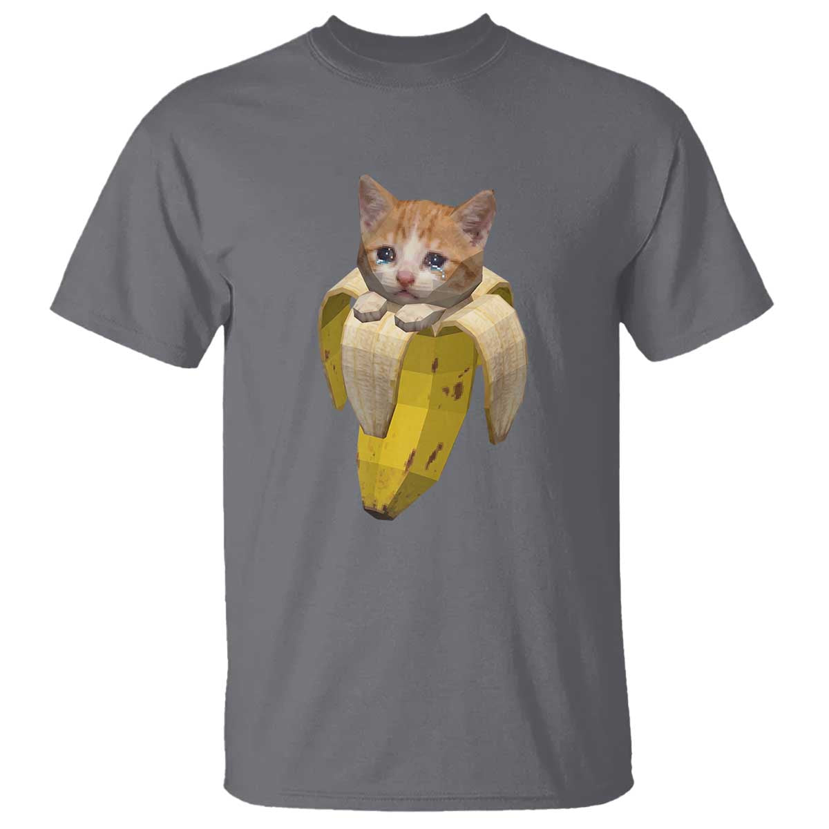 Funny Bananacat Meme Lover T Shirt Cute Kitty Banana Costume TS12 Charcoal Print Your Wear