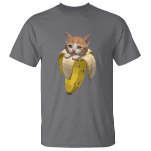 Funny Bananacat Meme Lover T Shirt Cute Kitty Banana Costume TS12 Charcoal Print Your Wear