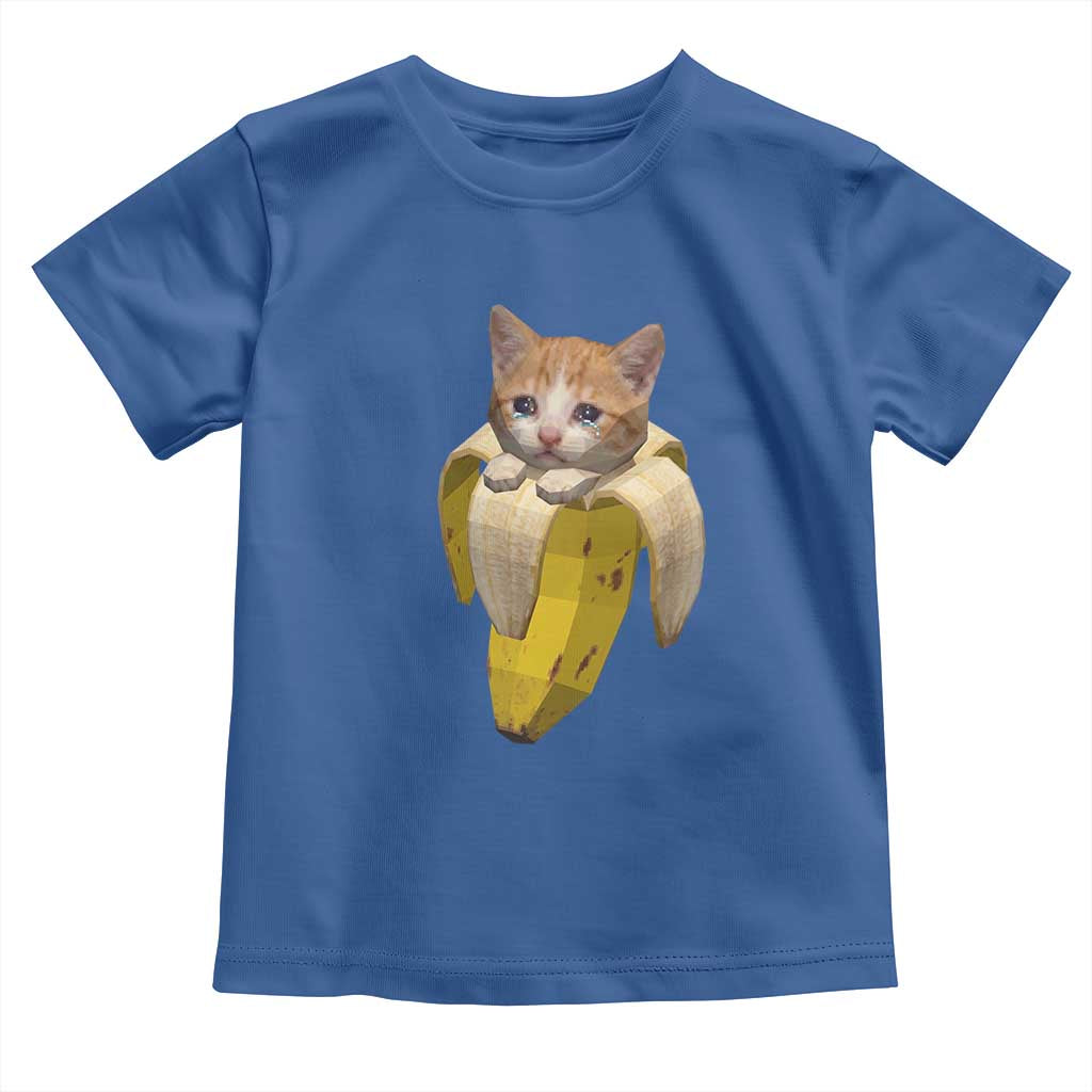 Funny Bananacat Meme Lover Toddler T Shirt Cute Kitty Banana Costume TS12 Royal Blue Print Your Wear