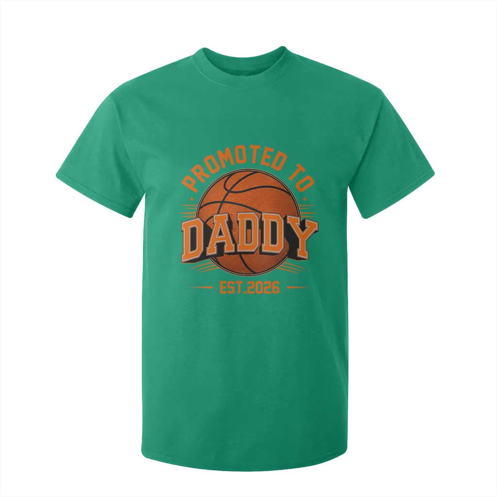 Personalized Basketball Daddy T Shirt For Kid Custom Number First Time Dad Pregnancy Announcement TS12 Irish Green Print Your Wear