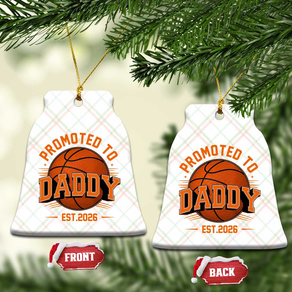Personalized Basketball Daddy Ceramic Ornament Custom Number First Time Dad Pregnancy Announcement TS12 Print Your Wear