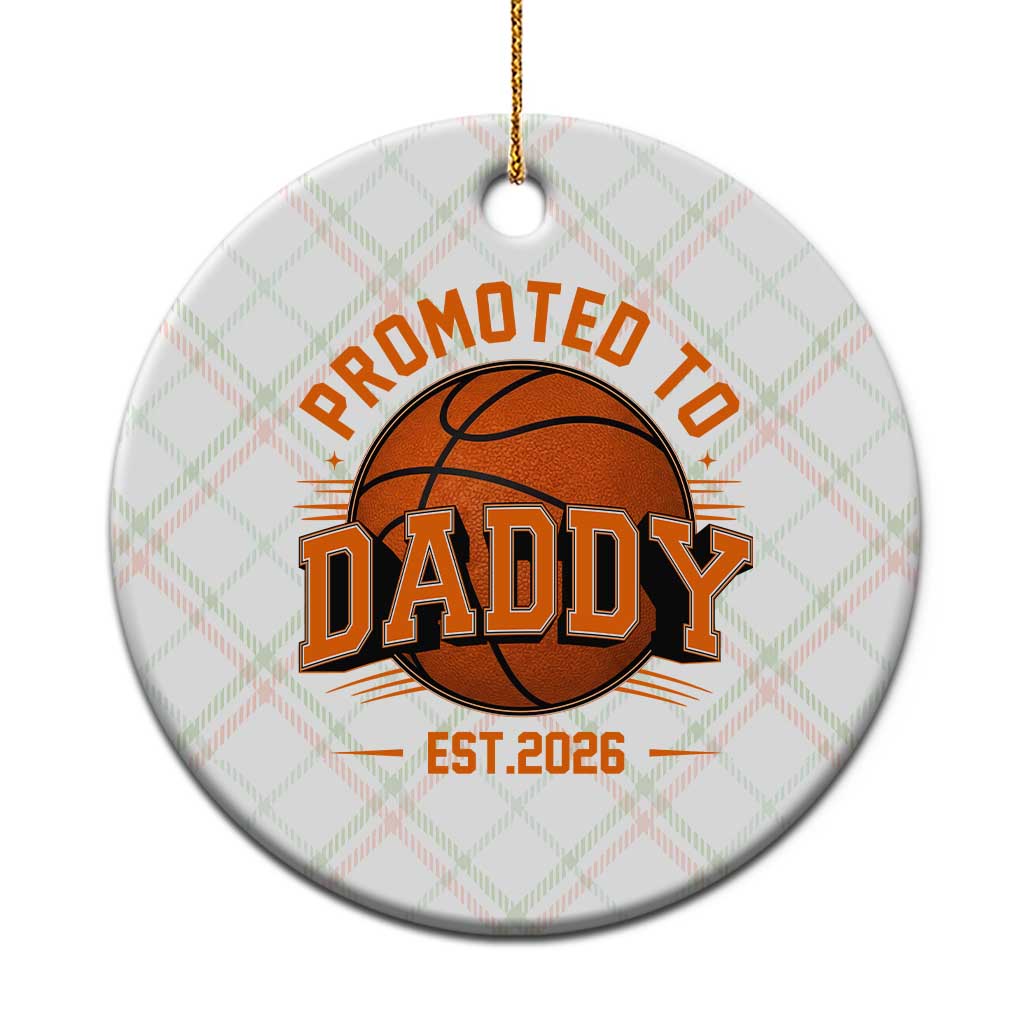 Personalized Basketball Daddy Ceramic Ornament Custom Number First Time Dad Pregnancy Announcement TS12 1pc Christmas Plaid Print Your Wear
