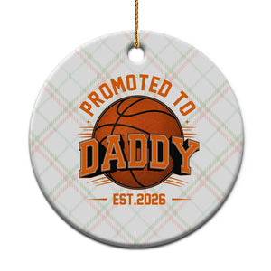 Personalized Basketball Daddy Ceramic Ornament Custom Number First Time Dad Pregnancy Announcement TS12 1pc Christmas Plaid Print Your Wear