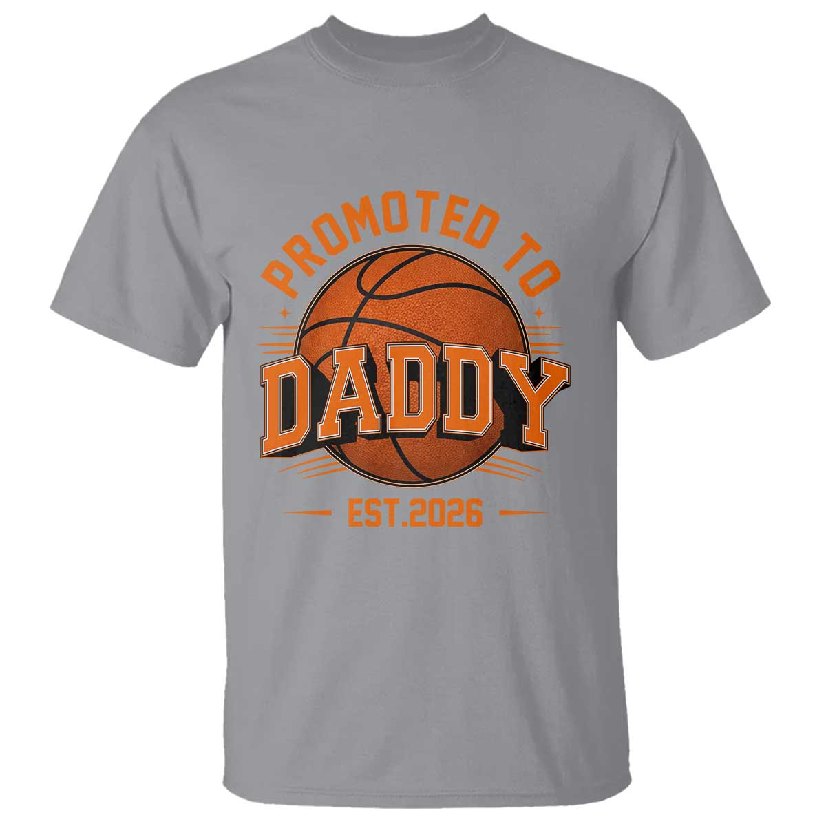 Personalized Basketball Daddy T Shirt Custom Number First Time Dad Pregnancy Announcement TS12 Sport Gray Print Your Wear