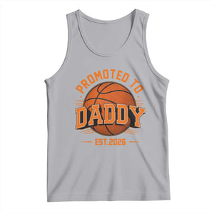 Personalized Basketball Daddy Tank Top Custom Number First Time Dad Pregnancy Announcement TS12 Athletic Heather Print Your Wear