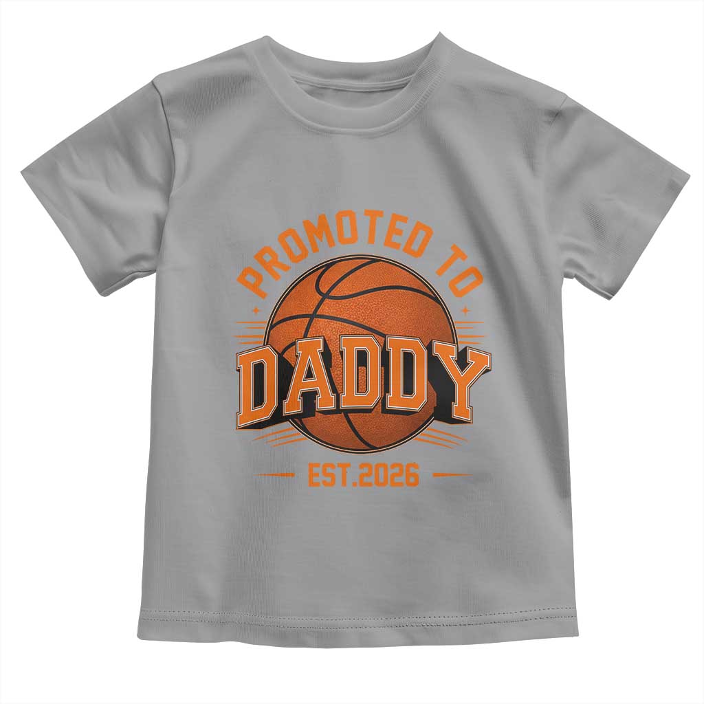 Personalized Basketball Daddy Toddler T Shirt Custom Number First Time Dad Pregnancy Announcement TS12 Sport Gray Print Your Wear