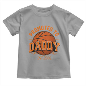 Personalized Basketball Daddy Toddler T Shirt Custom Number First Time Dad Pregnancy Announcement TS12 Sport Gray Print Your Wear