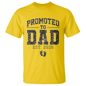 Camouflage Promoted To Dad Est 2026 T Shirt Camo Pregnancy Announcement Graphic TS12 Daisy Print Your Wear
