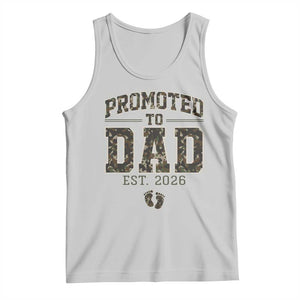 Camouflage Promoted To Dad Est 2026 Tank Top Camo Pregnancy Announcement Graphic TS12 Ash Print Your Wear