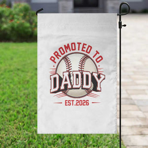 Promoted To Dad 2026 Baseball Garden Flag First Time Father Sports Lover TS12 Print Your Wear