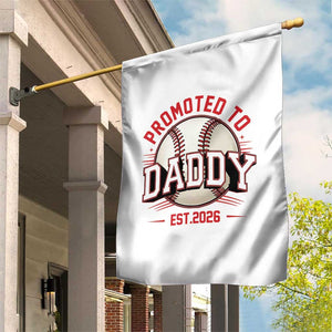 Promoted To Dad 2026 Baseball Garden Flag First Time Father Sports Lover TS12 Print Your Wear