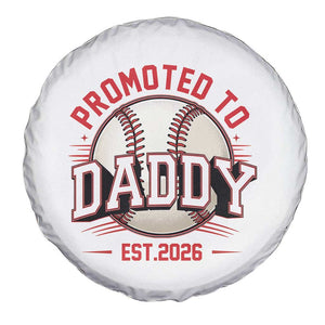 Promoted To Dad 2026 Baseball Spare Tire Cover First Time Father Sports Lover TS12 Print Your Wear