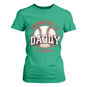Promoted To Dad 2026 Baseball T Shirt For Women First Time Father Sports Lover TS12 Irish Green Print Your Wear