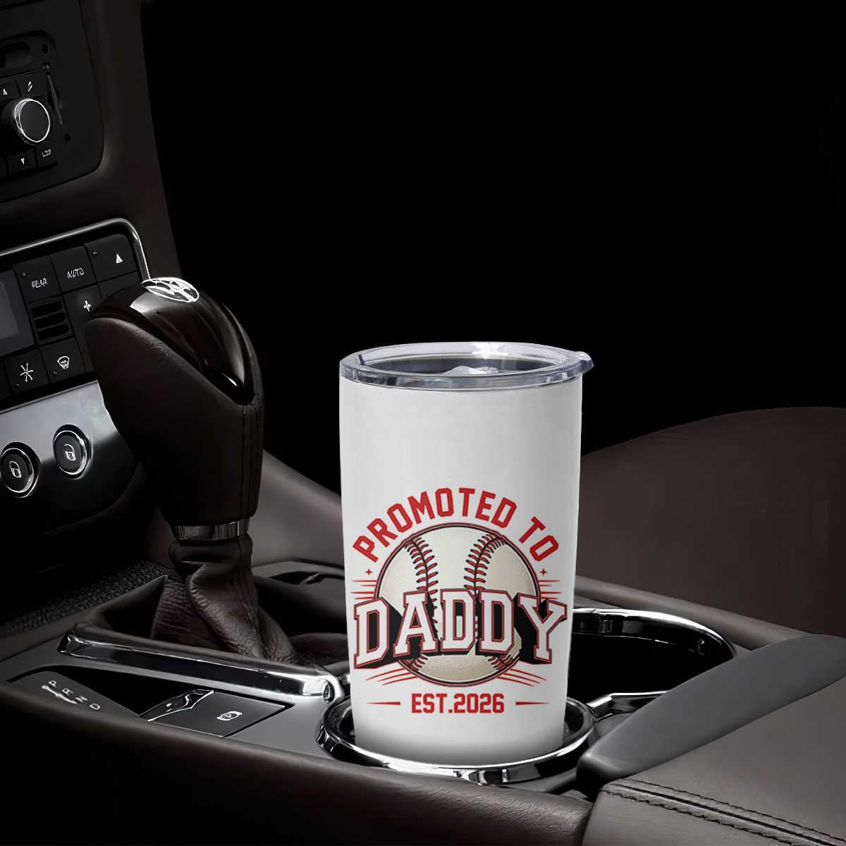 Promoted To Dad 2026 Baseball Tumbler Cup First Time Father Sports Lover TS12 Print Your Wear