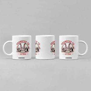 Promoted To Dad 2026 Baseball Coffee Mug First Time Father Sports Lover TS12 Print Your Wear