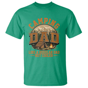 Camping Dad Like A Regular Dad But Cooler T Shirt Funny Fathers Day Gift TS12 Irish Green Print Your Wear