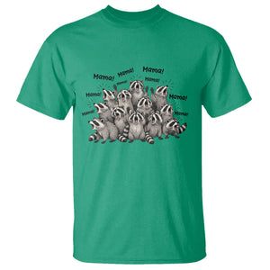 Funny Raccoon Mama Life T Shirt Motherhood Chaos Trash Panda TS12 Irish Green Print Your Wear