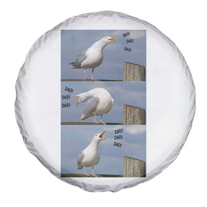 Funny Seagull Papa Spare Tire Cover Fathers Day Gift Ocean Life Dad Graphic TS12 Print Your Wear