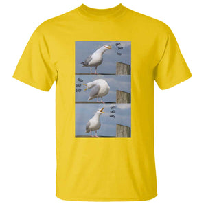 Funny Seagull Papa T Shirt Fathers Day Gift Ocean Life Dad Graphic TS12 Daisy Print Your Wear