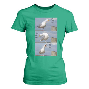 Funny Seagull Papa T Shirt For Women Fathers Day Gift Ocean Life Dad Graphic TS12 Irish Green Print Your Wear