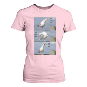 Funny Seagull Papa T Shirt For Women Fathers Day Gift Ocean Life Dad Graphic TS12 Light Pink Print Your Wear