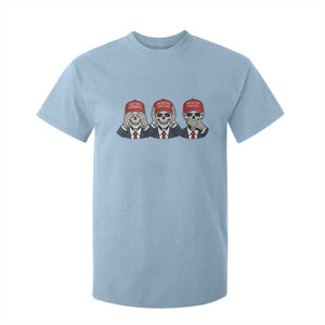 See No Crimes Hear No Truth Speak No Facts T Shirt For Kid Skeleton Political Satire Graphic TS12 Light Blue Print Your Wear