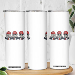 See No Crimes Hear No Truth Speak No Facts Skinny Tumbler Skeleton Political Satire Graphic TS12 Print Your Wear