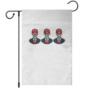 Skeleton See No Crimes Hear No Truth Garden Flag Funny Political Satire TS12 White Print Your Wear