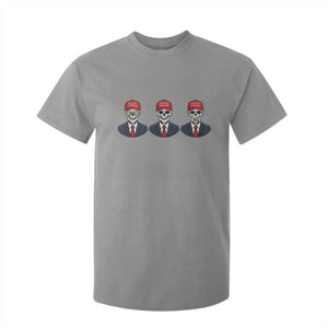 Skeleton See No Crimes Hear No Truth T Shirt For Kid Funny Political Satire TS12 Sport Gray Print Your Wear