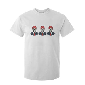Skeleton See No Crimes Hear No Truth T Shirt For Kid Funny Political Satire TS12 White Print Your Wear