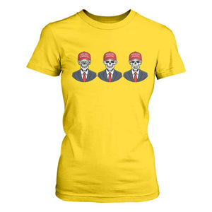 Skeleton See No Crimes Hear No Truth T Shirt For Women Funny Political Satire TS12 Daisy Print Your Wear
