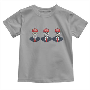 Skeleton See No Crimes Hear No Truth Toddler T Shirt Funny Political Satire TS12 Sport Gray Print Your Wear
