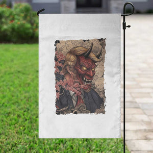 American Leader Oni Mask Japanese Ukiyoe Garden Flag Political Parody Graphic TS12 Print Your Wear