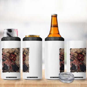 American Leader Oni Mask Japanese Ukiyoe 4 in 1 Can Cooler Tumbler Political Parody Graphic TS12 Print Your Wear