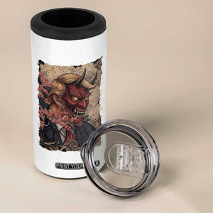 American Leader Oni Mask Japanese Ukiyoe 4 in 1 Can Cooler Tumbler Political Parody Graphic TS12 Print Your Wear