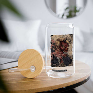 American Leader Oni Mask Japanese Ukiyoe Glass Can Political Parody Graphic TS12 Print Your Wear