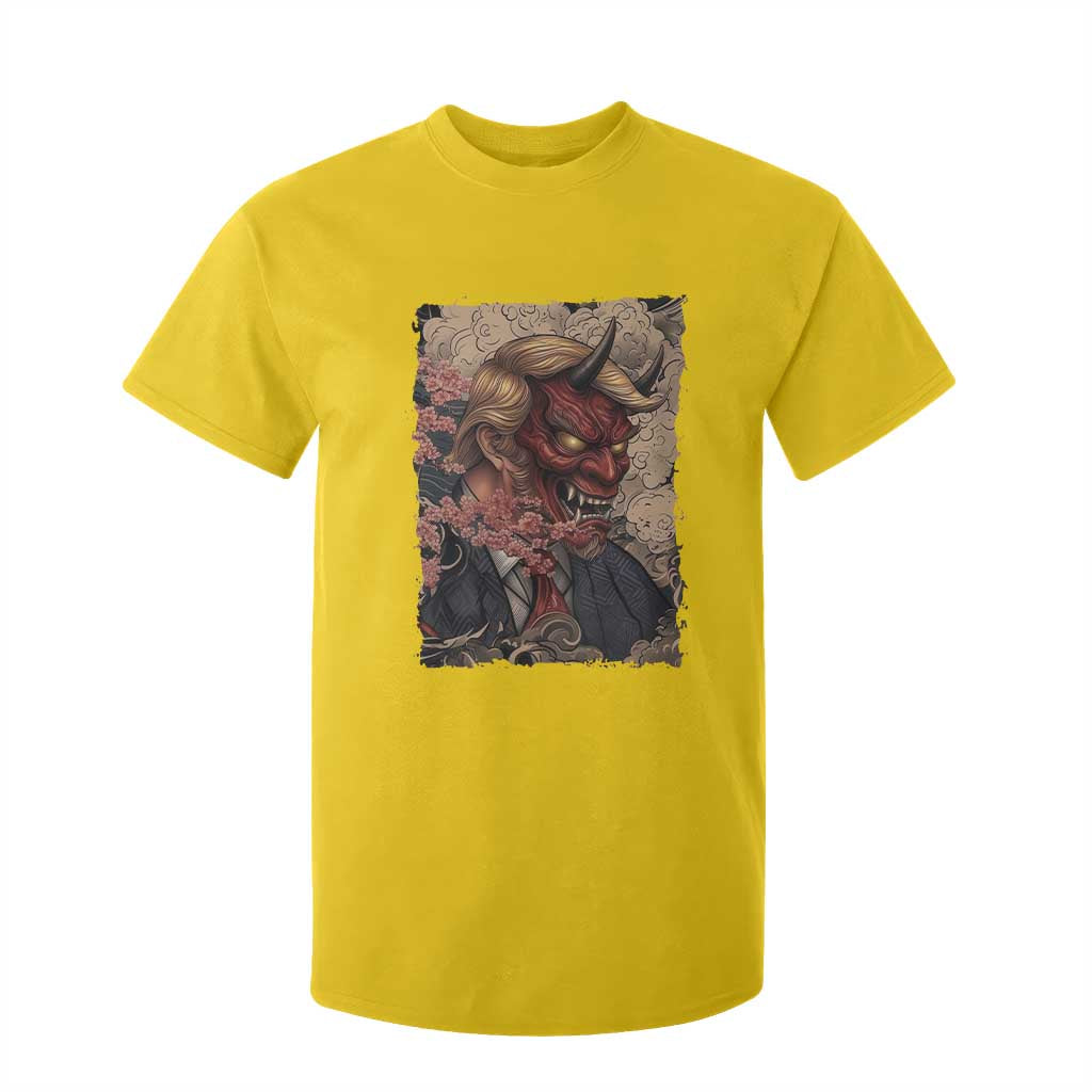 American Leader Oni Mask Japanese Ukiyoe T Shirt For Kid Political Parody Graphic TS12 Daisy Print Your Wear