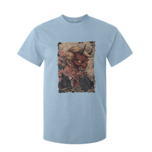 American Leader Oni Mask Japanese Ukiyoe T Shirt For Kid Political Parody Graphic TS12 Light Blue Print Your Wear