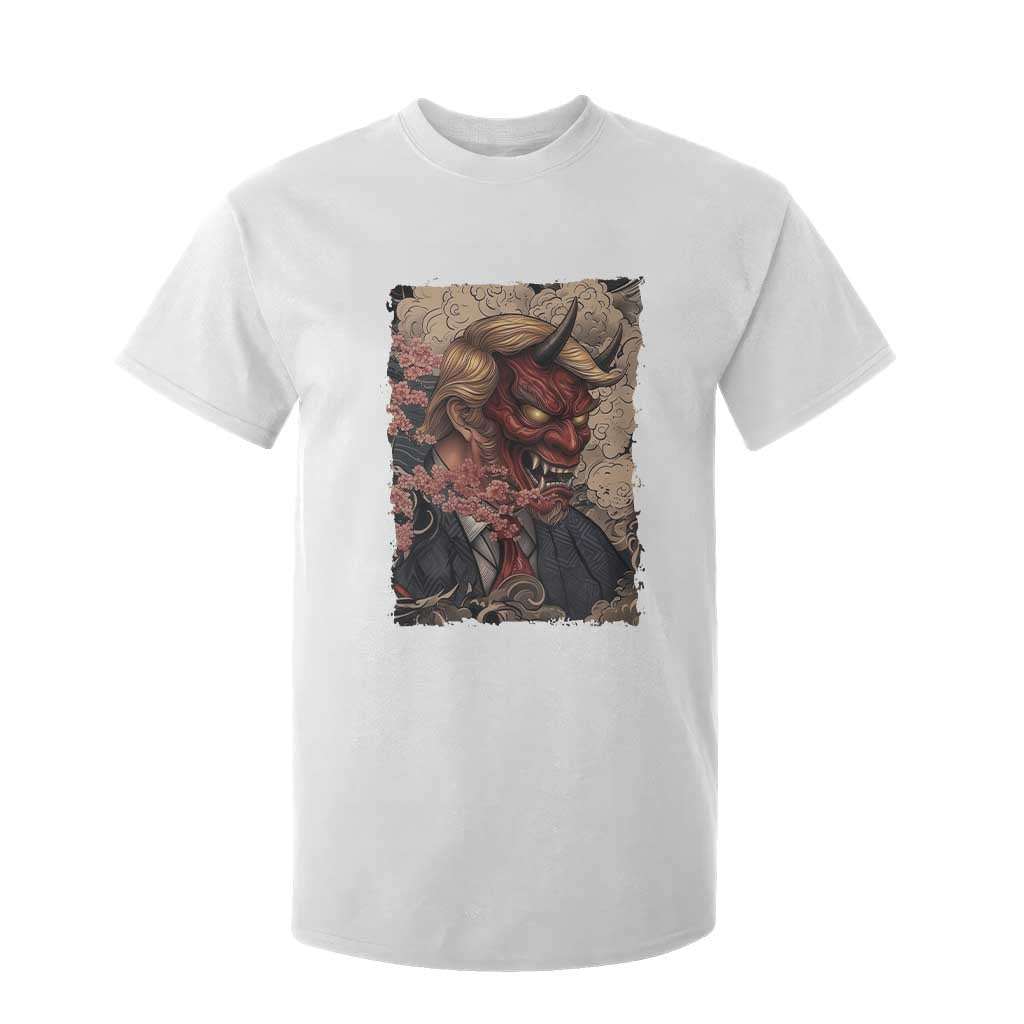 American Leader Oni Mask Japanese Ukiyoe T Shirt For Kid Political Parody Graphic TS12 White Print Your Wear