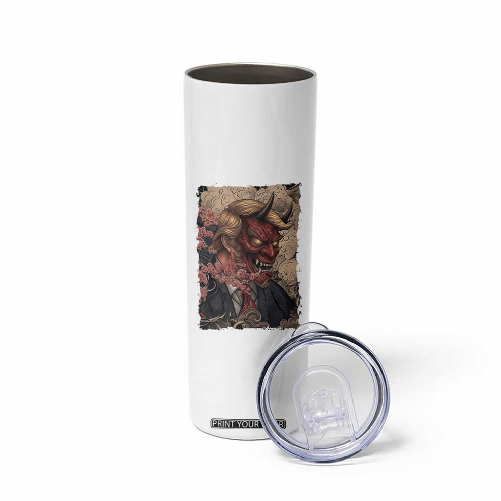 American Leader Oni Mask Japanese Ukiyoe Skinny Tumbler Political Parody Graphic TS12 Print Your Wear