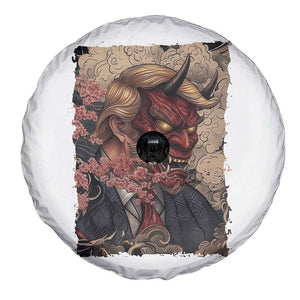 American Leader Oni Mask Japanese Ukiyoe Spare Tire Cover Political Parody Graphic TS12 Print Your Wear