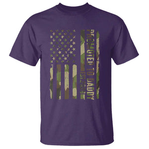 Camouflage Patriotic Dad 2026 T Shirt USA Flag New Father Announcement TS12 Purple Print Your Wear