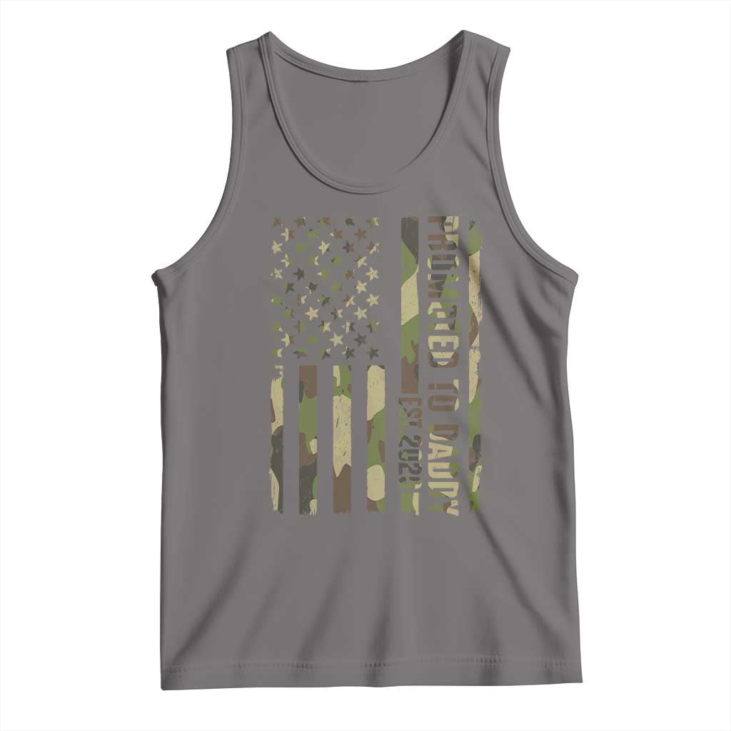 Camouflage Patriotic Dad 2026 Tank Top USA Flag New Father Announcement TS12 Deep Heather Print Your Wear
