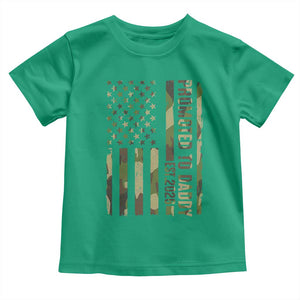 Camouflage Patriotic Dad 2026 Toddler T Shirt USA Flag New Father Announcement TS12 Irish Green Print Your Wear